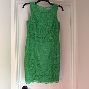 ANTONIO MELANI Green Sheath Cocktail Dress